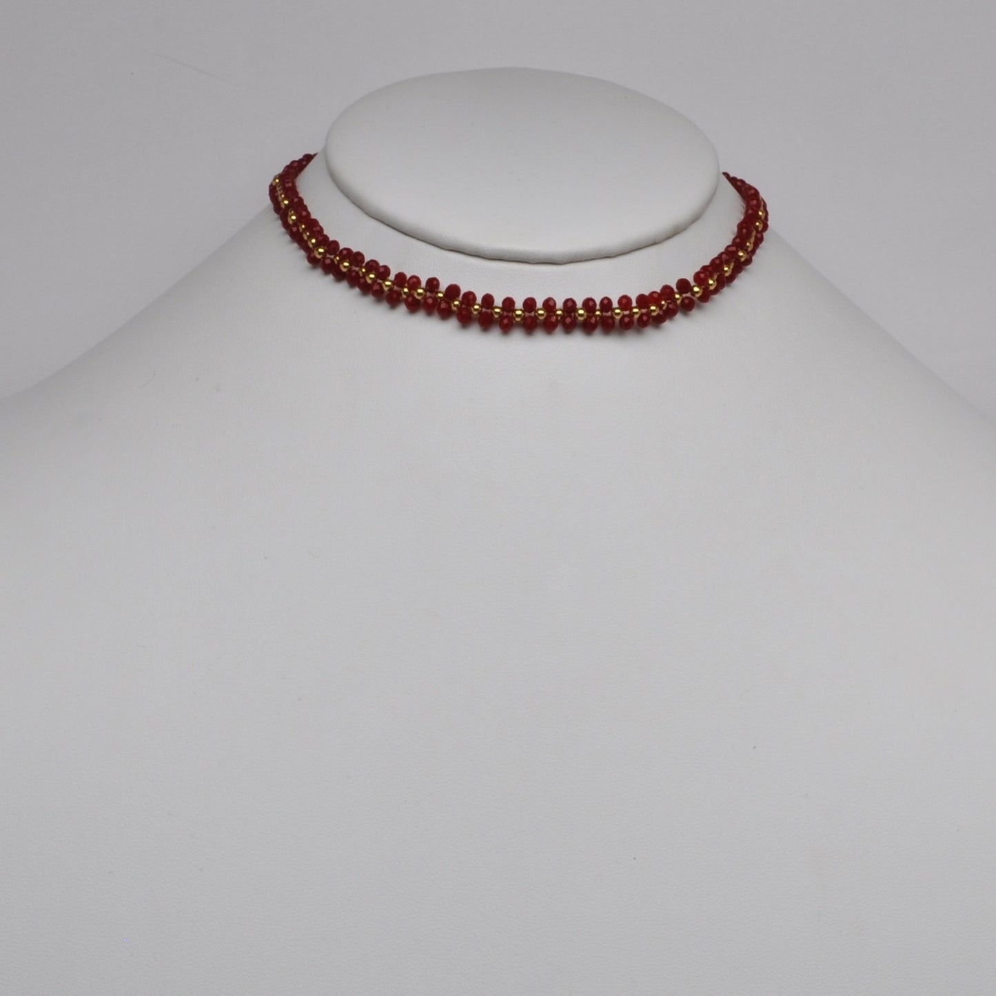 Double Beaded Intricate Choker Necklace