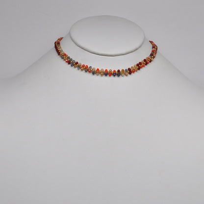 Double Beaded Intricate Choker Necklace