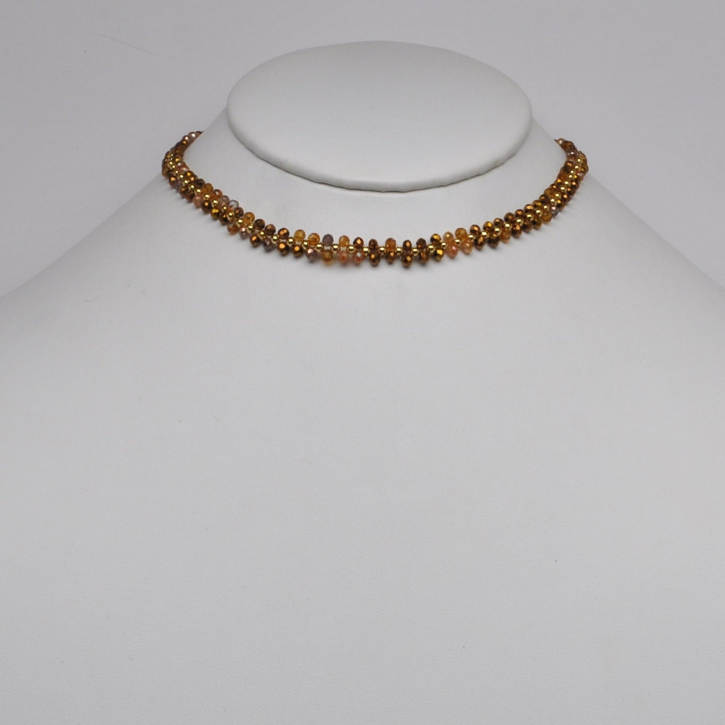 Double Beaded Intricate Choker Necklace