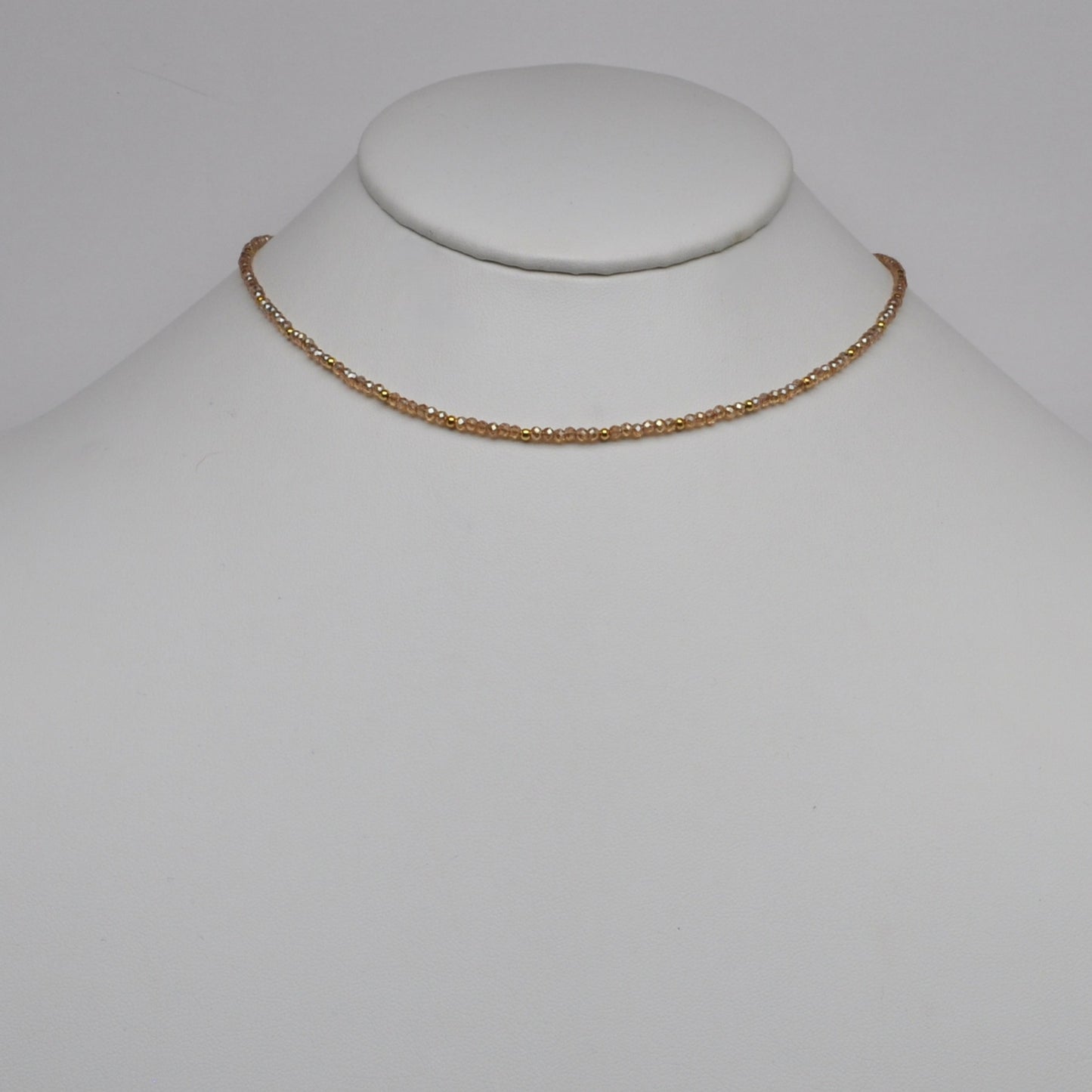 Small Beaded Crystal Necklace