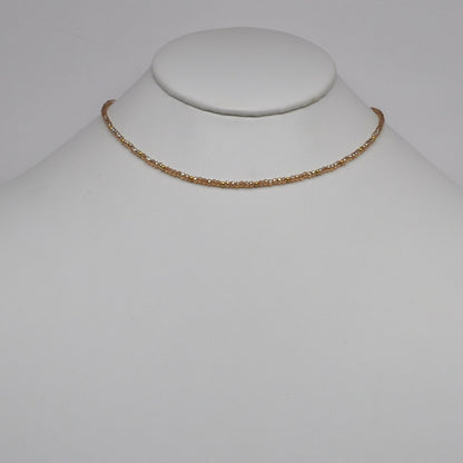 Small Beaded Crystal Necklace