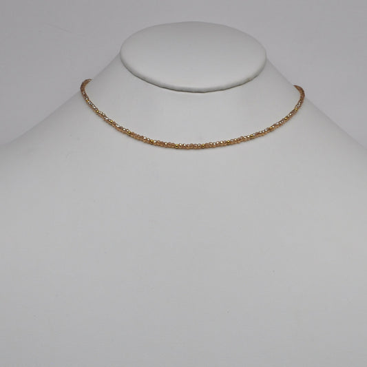 Small Beaded Crystal Necklace