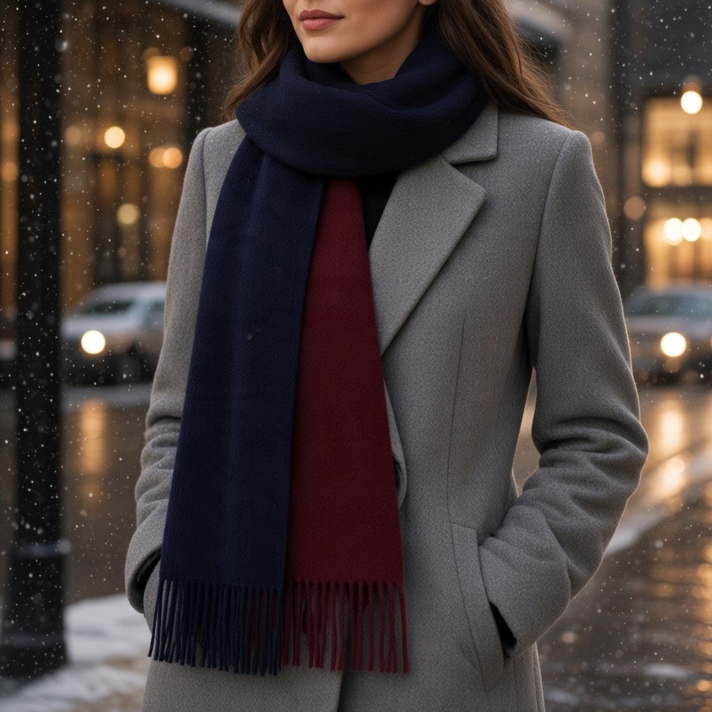 Two-Tone Reversible Scarf