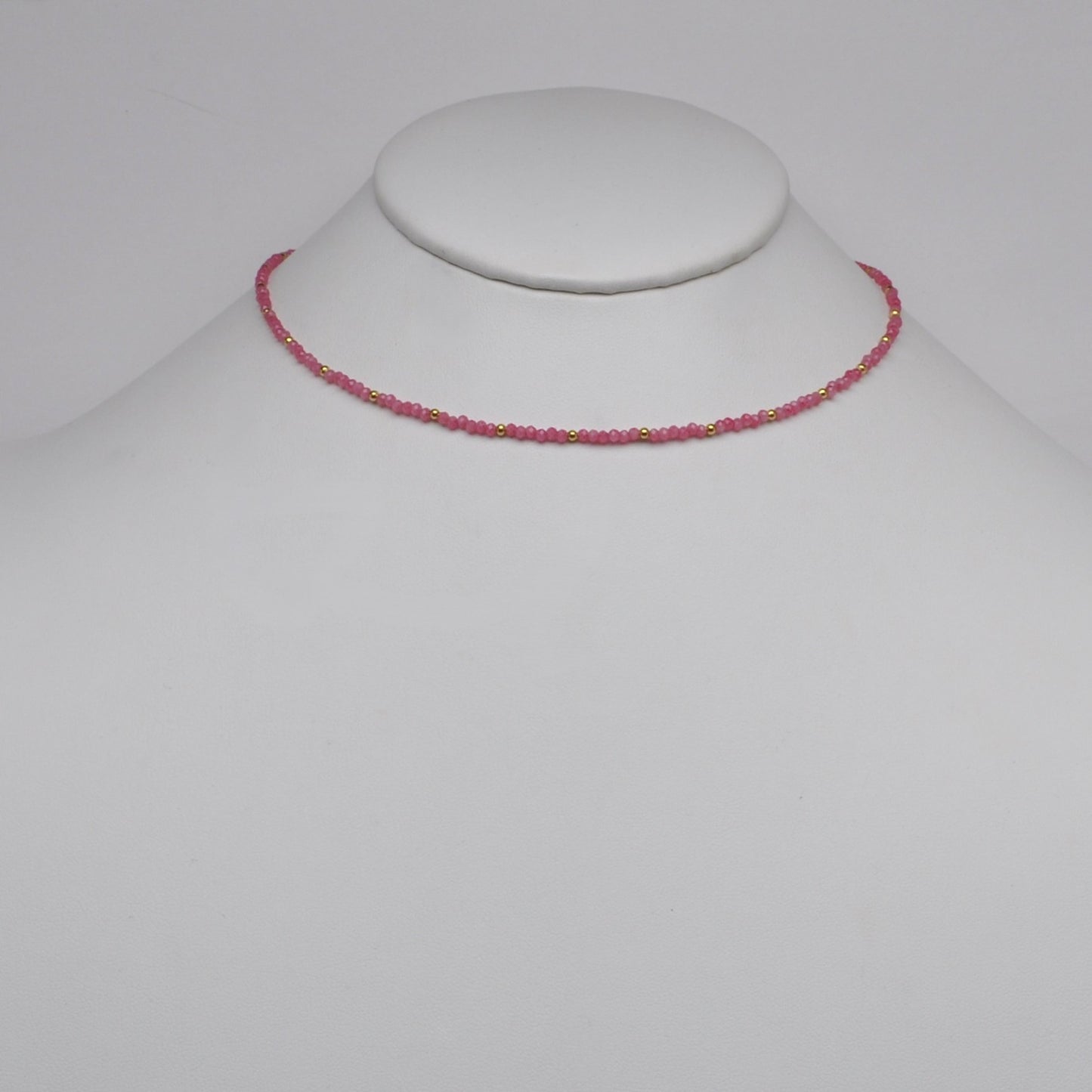 Small Beaded Crystal Necklace