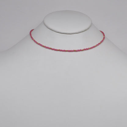 Small Beaded Crystal Necklace