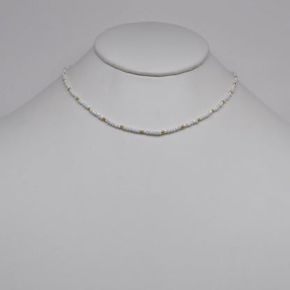 Small Beaded Crystal Necklace