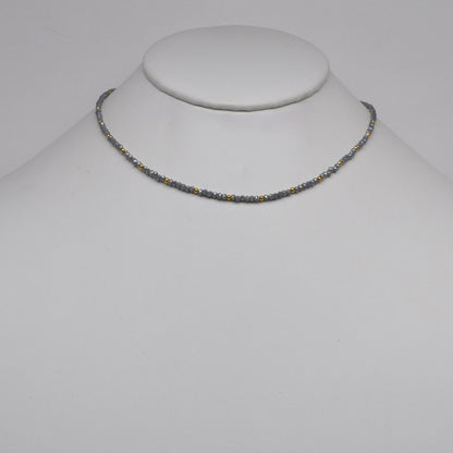 Small Beaded Crystal Necklace