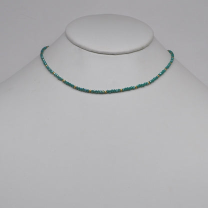 Small Beaded Crystal Necklace