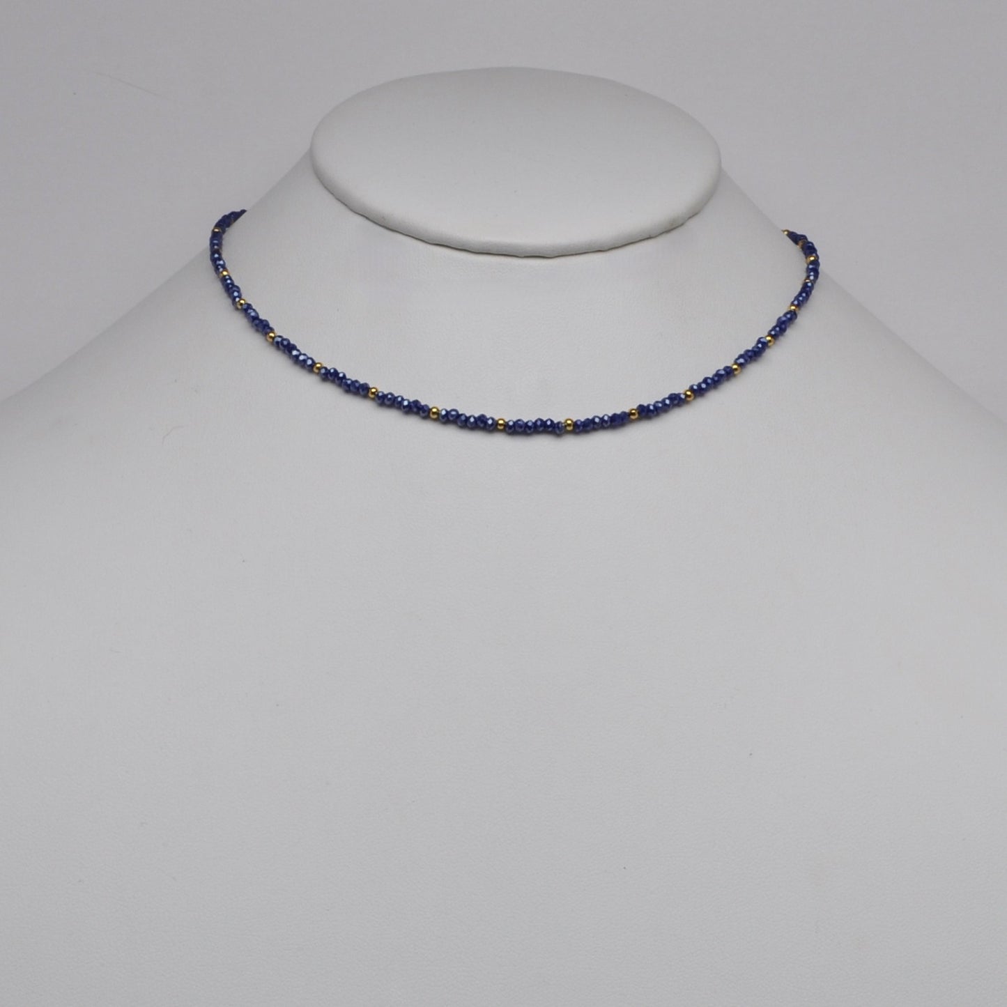 Small Beaded Crystal Necklace