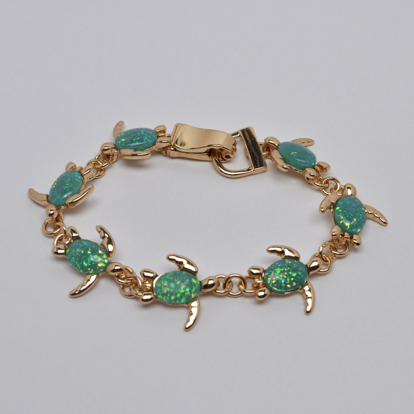 Turtle Lucite Magnetic Clasp Bracelet