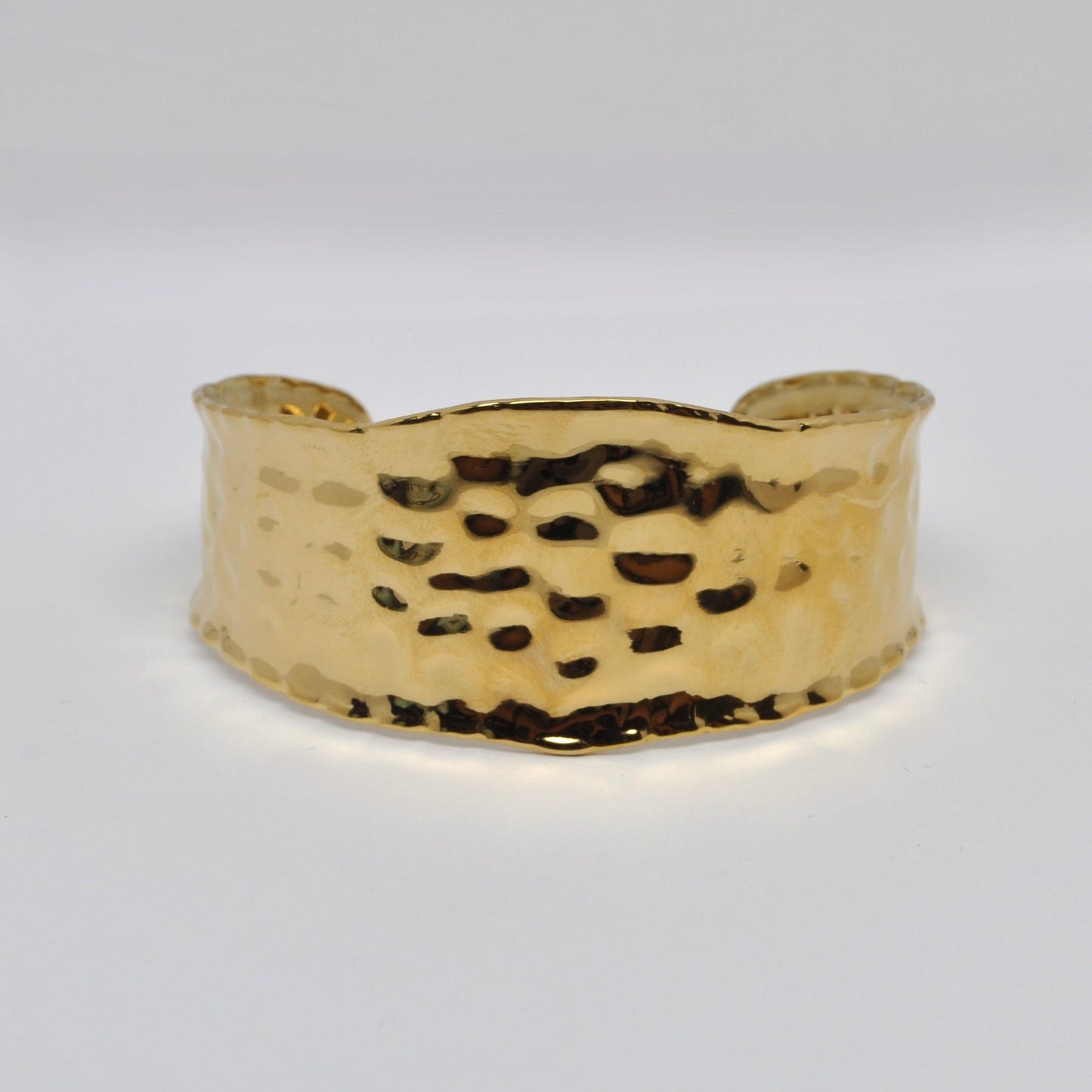 Cuff Bangle Hammered Design Bracelet