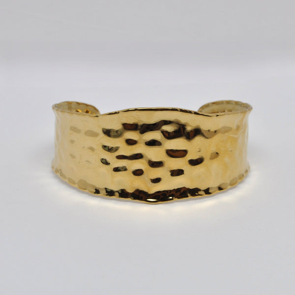 Cuff Bangle Hammered Design Bracelet