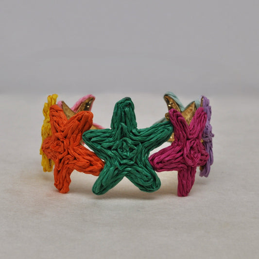 Starfish Straw Design Cuff