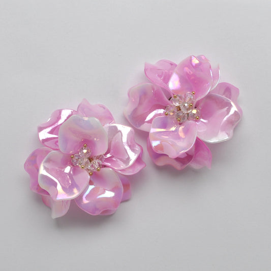 Floral Lucite Earrings
