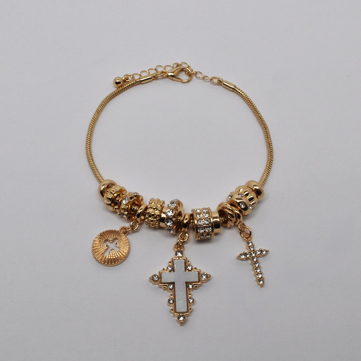 Religious Charmed Bracelet