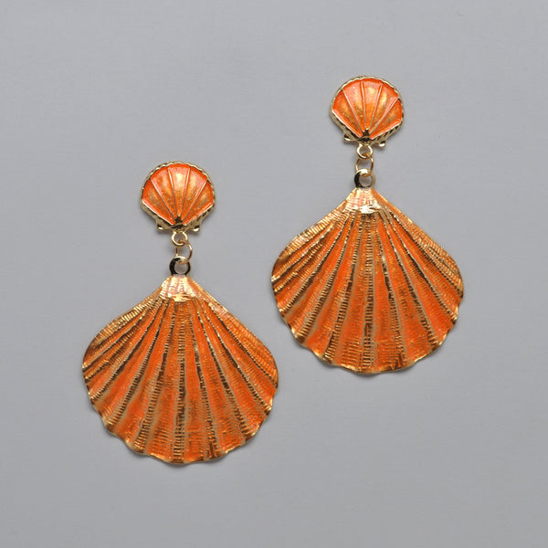Seashell Nautical Drop Earrings