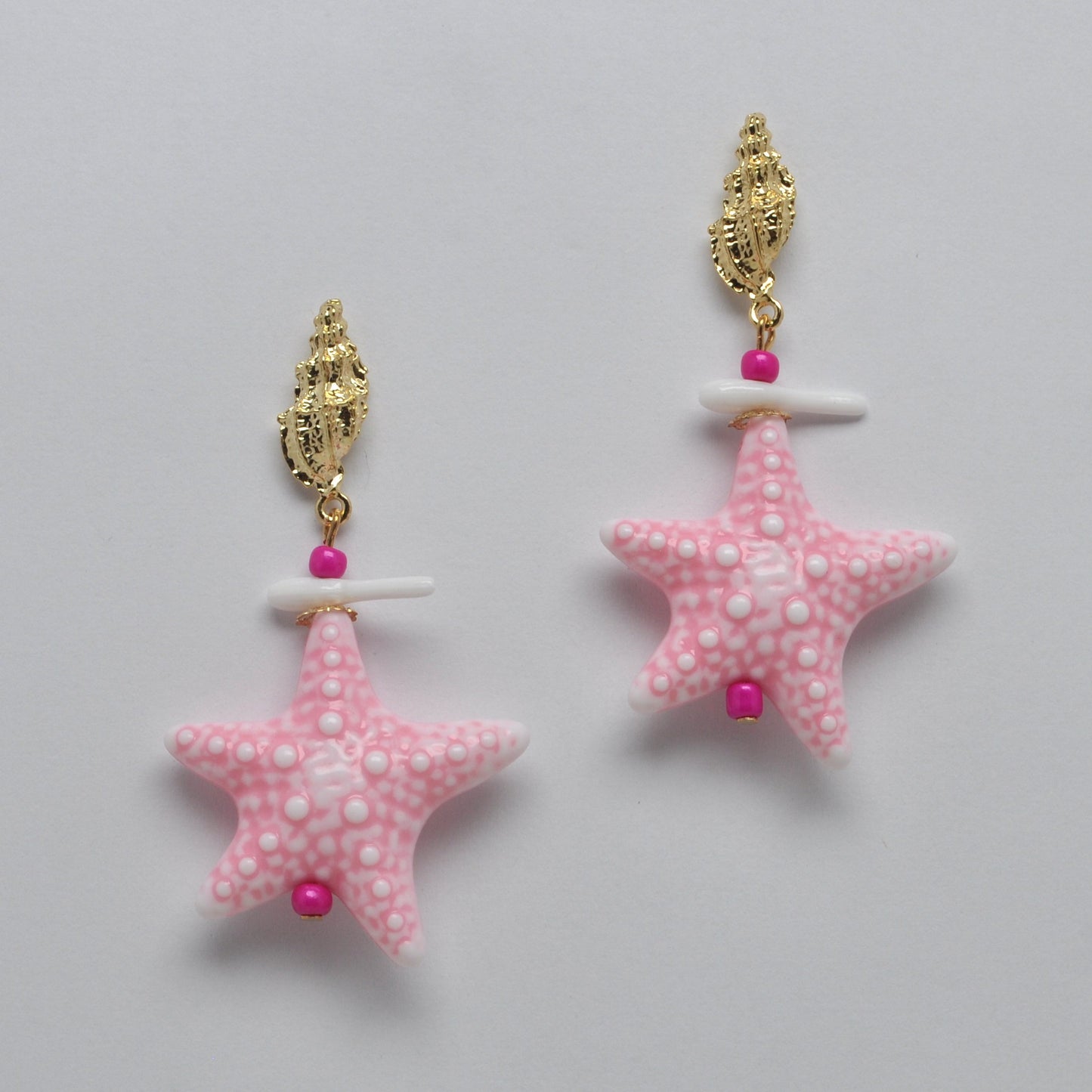 Starfish Drop Nautical Earrings