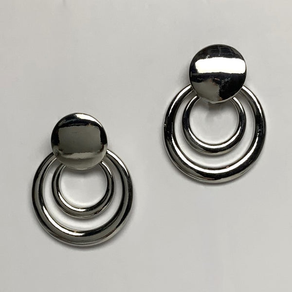 Clip-on Circle Ring Earrings