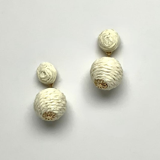 Wrapped Sphere Earrings