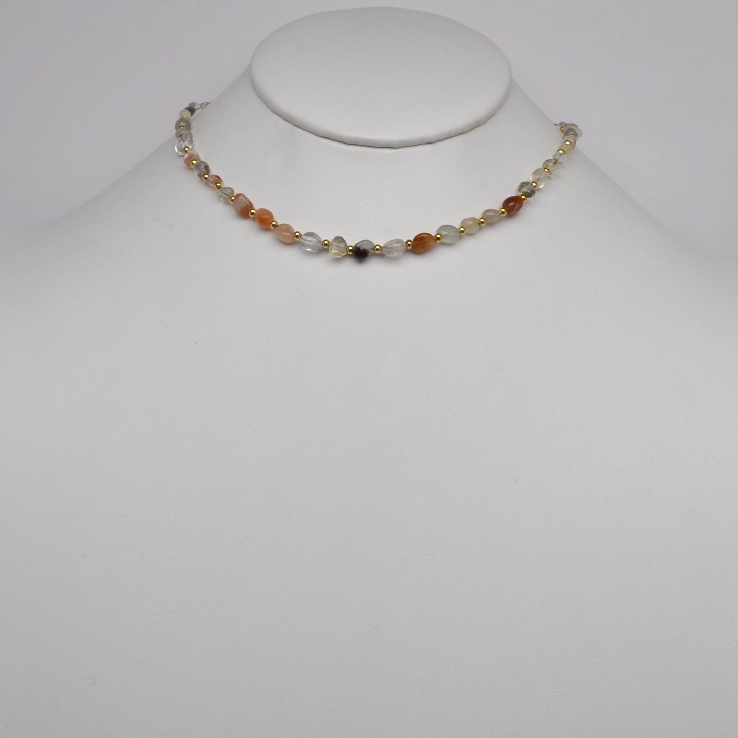 Stone Shape Beaded Necklace