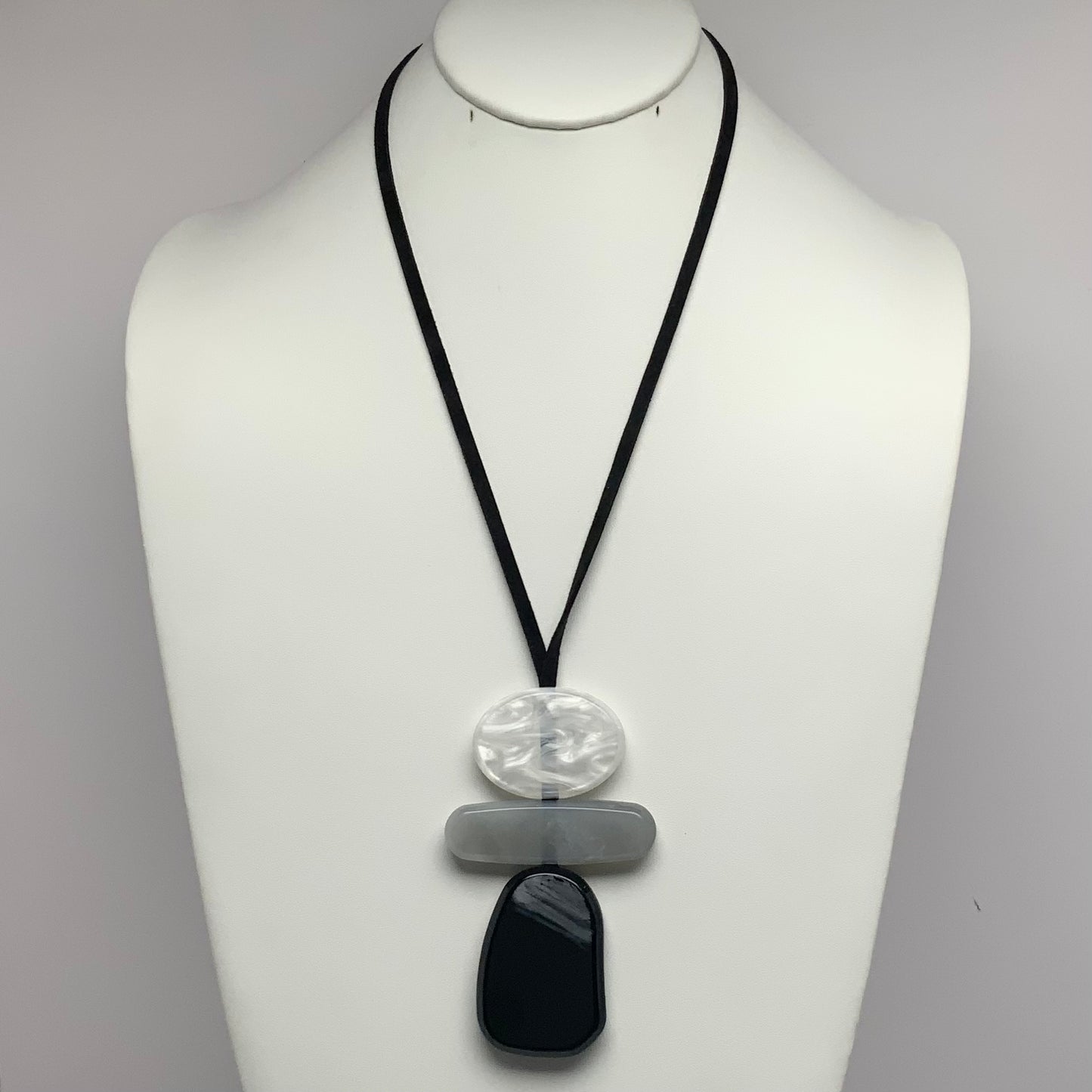 Layered Lucite Adjustable Necklace