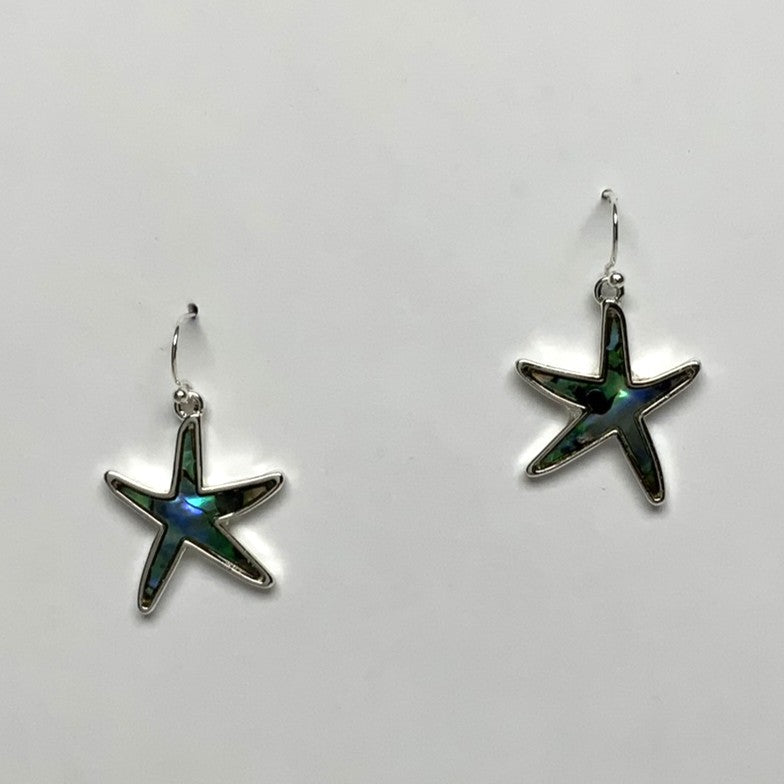 Abalone Starfish Earrings