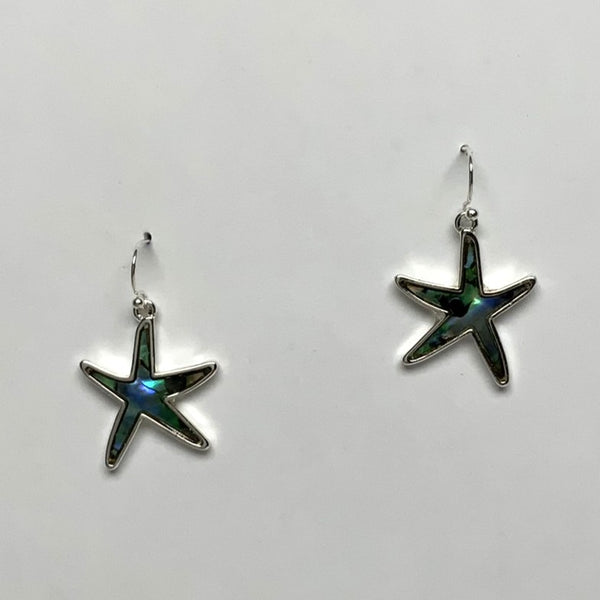 Abalone Starfish Earrings