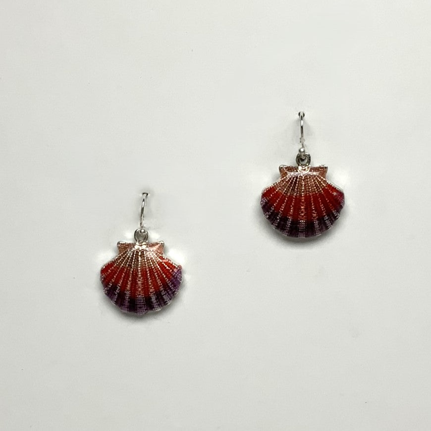 Enamel Shell Earring
