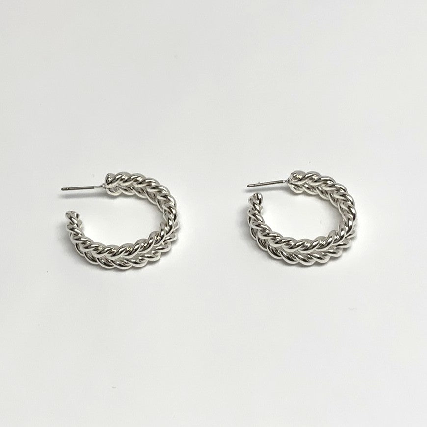 Double Twist Hoop Earrings