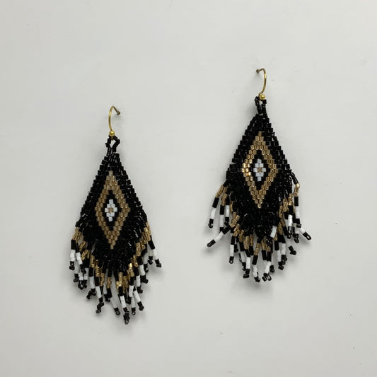 Boho Beaded Tassel Earrings