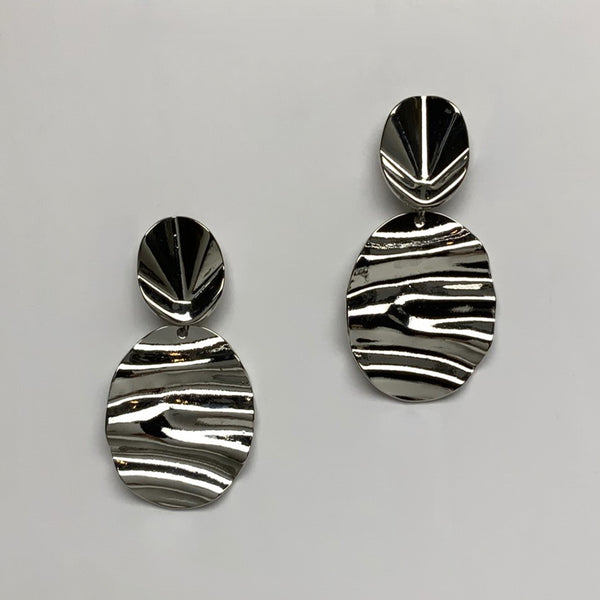Clip-on Ruffled Earrings
