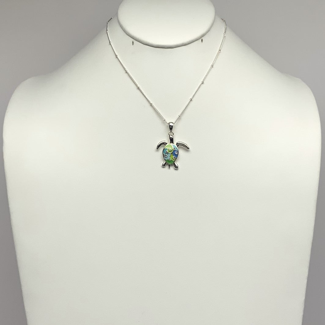 Swirly Turtle Necklace