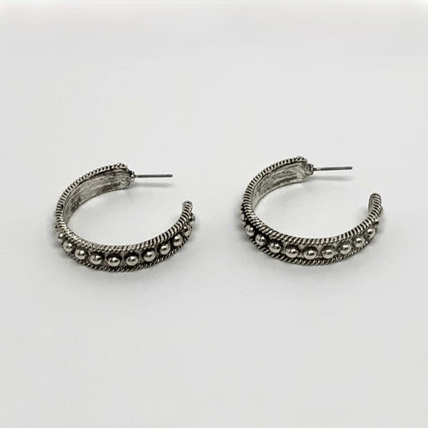 Rustic Western Hoop Earrings