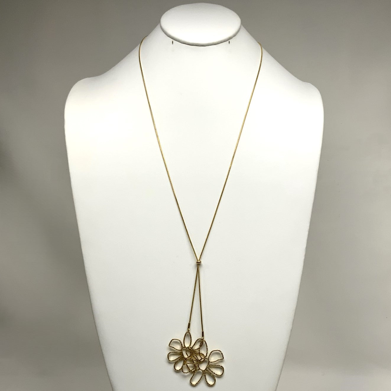 Flower Drop Necklace