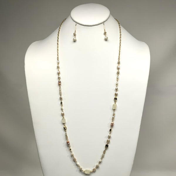 Long Beaded Necklace Set