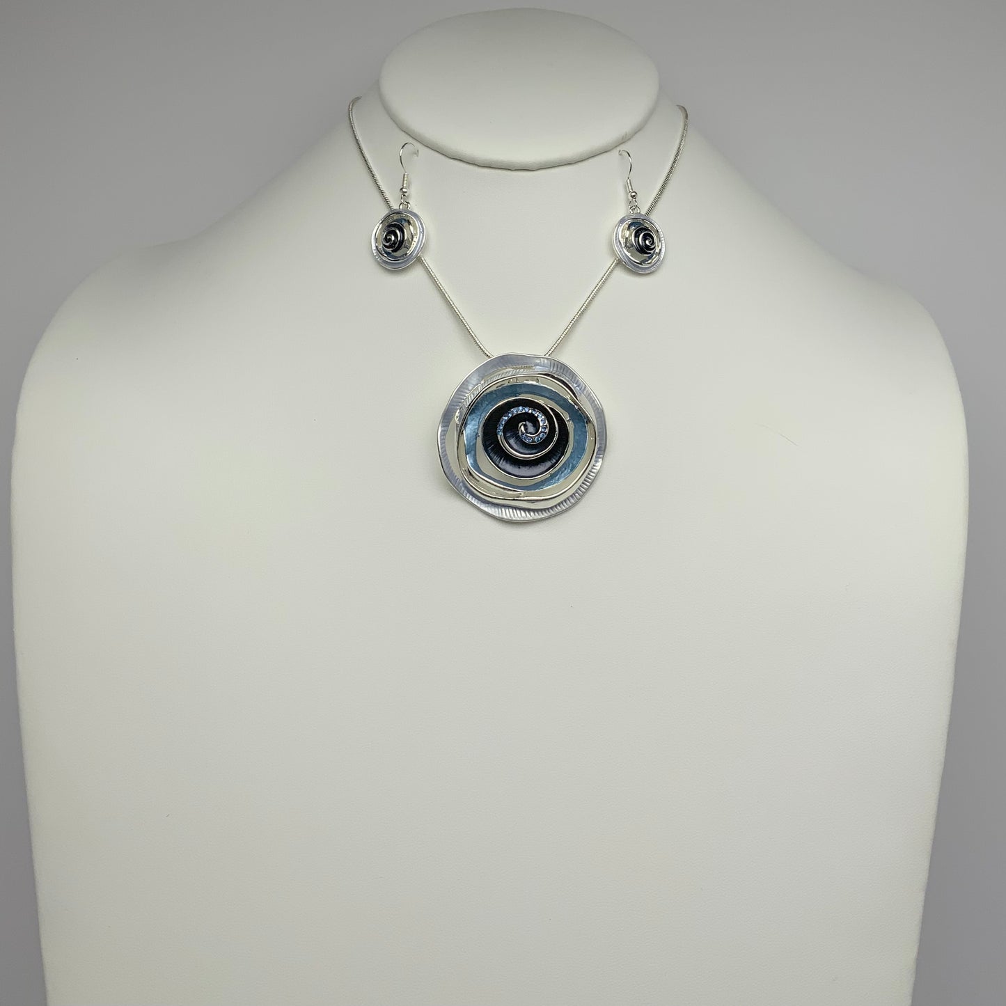 Spiral Drop Necklace Set