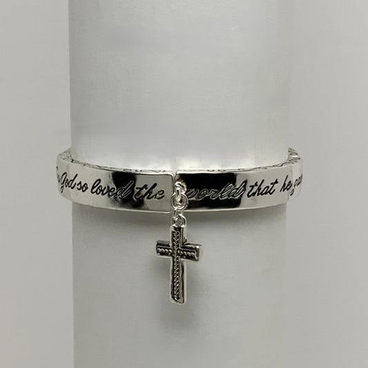 Religious Bible Text Bracelet