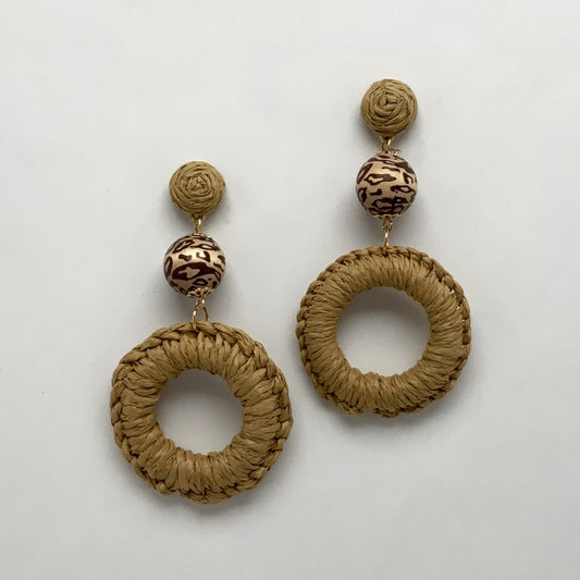 Bamboo Ring Drop Earrings