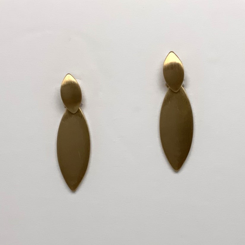 Leaf Shape Clip On Earrings