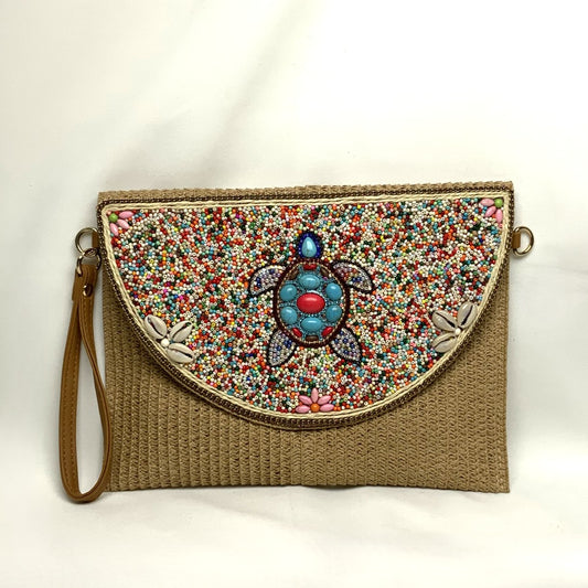 Beaded Turtle Purse