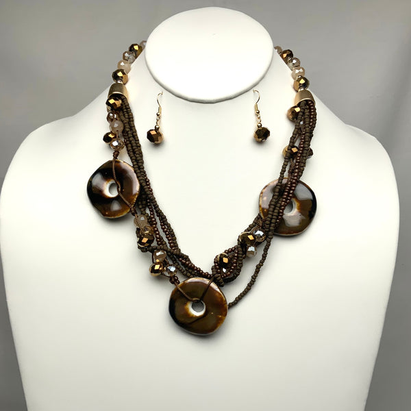 Ceramic Disc Necklace