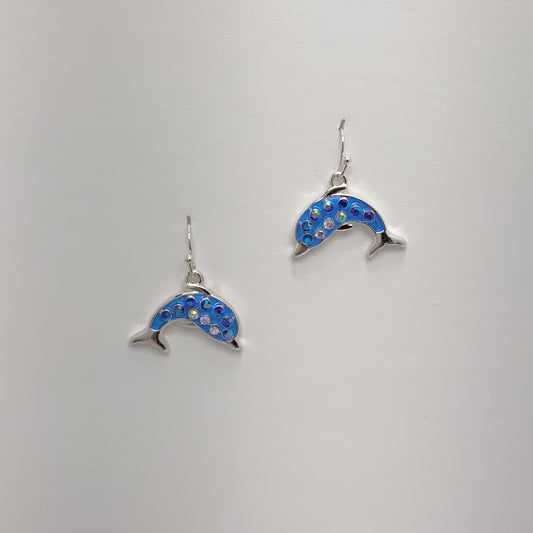 Dolphin Drop Earrings