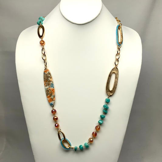 40” Beaded Necklace