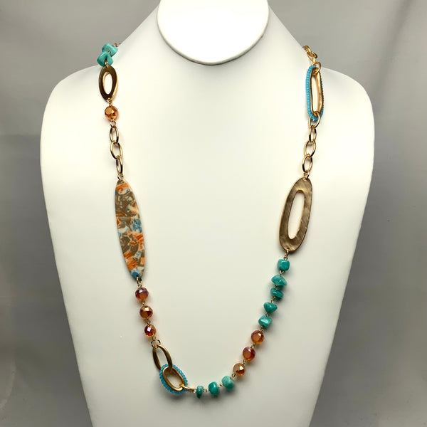 40” Beaded Necklace
