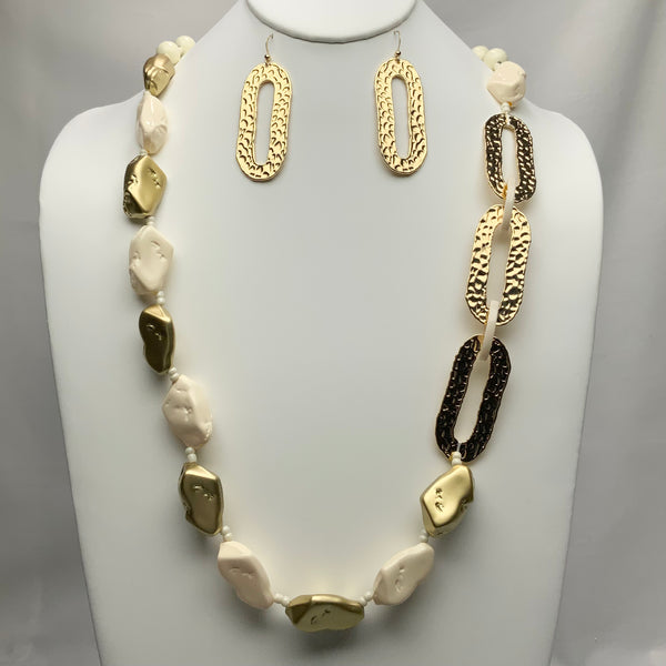 Lucite Stones and Chain Link