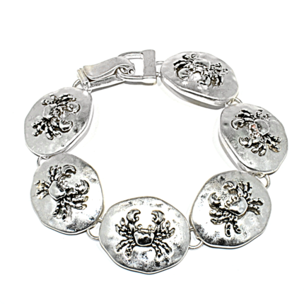 Hammered Crab Bracelet