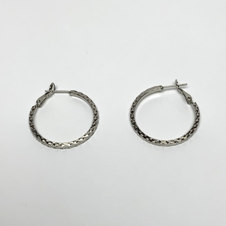 Textured Hoop Earrings