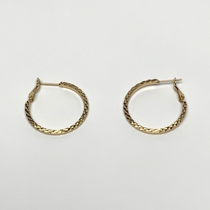 Textured Hoop Earrings