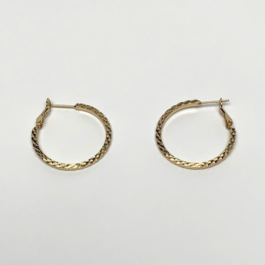 Textured Hoop Earrings