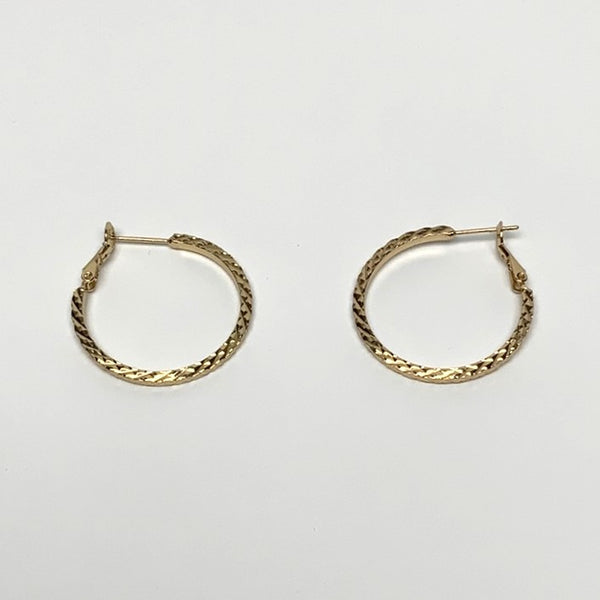 Textured Hoop Earrings